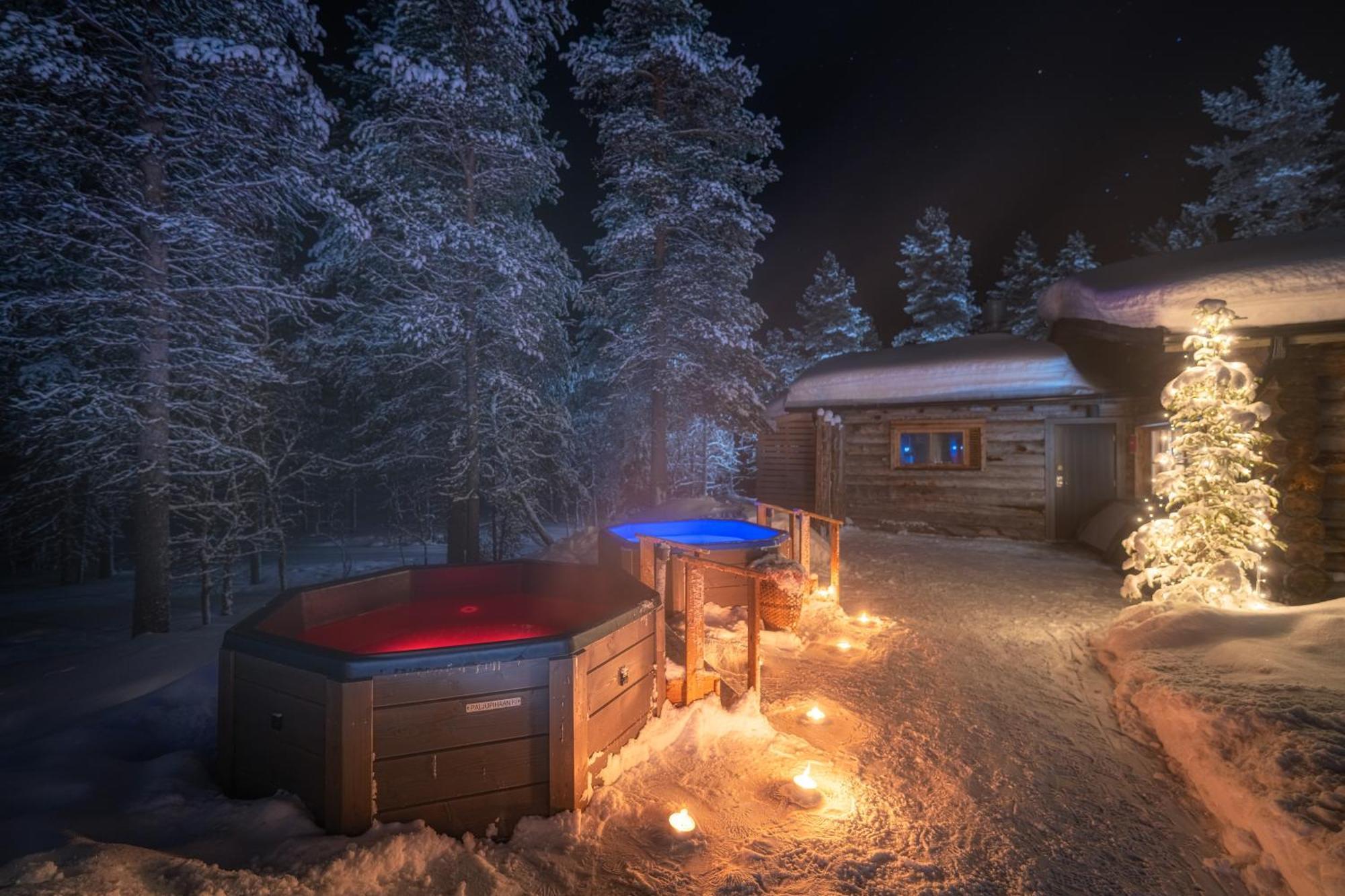 Kuukkeli Log Houses Aurora Resort Saariselka Dış mekan fotoğraf