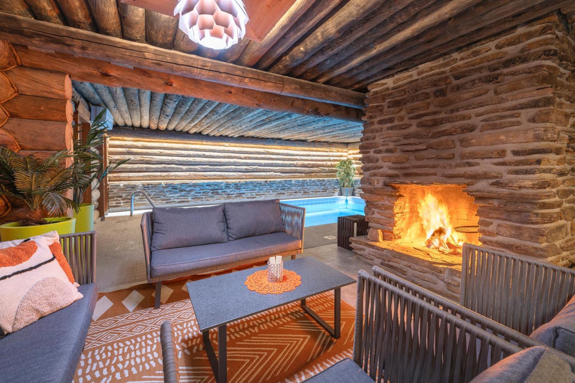 Kuukkeli Log Houses Aurora Resort Saariselka Dış mekan fotoğraf
