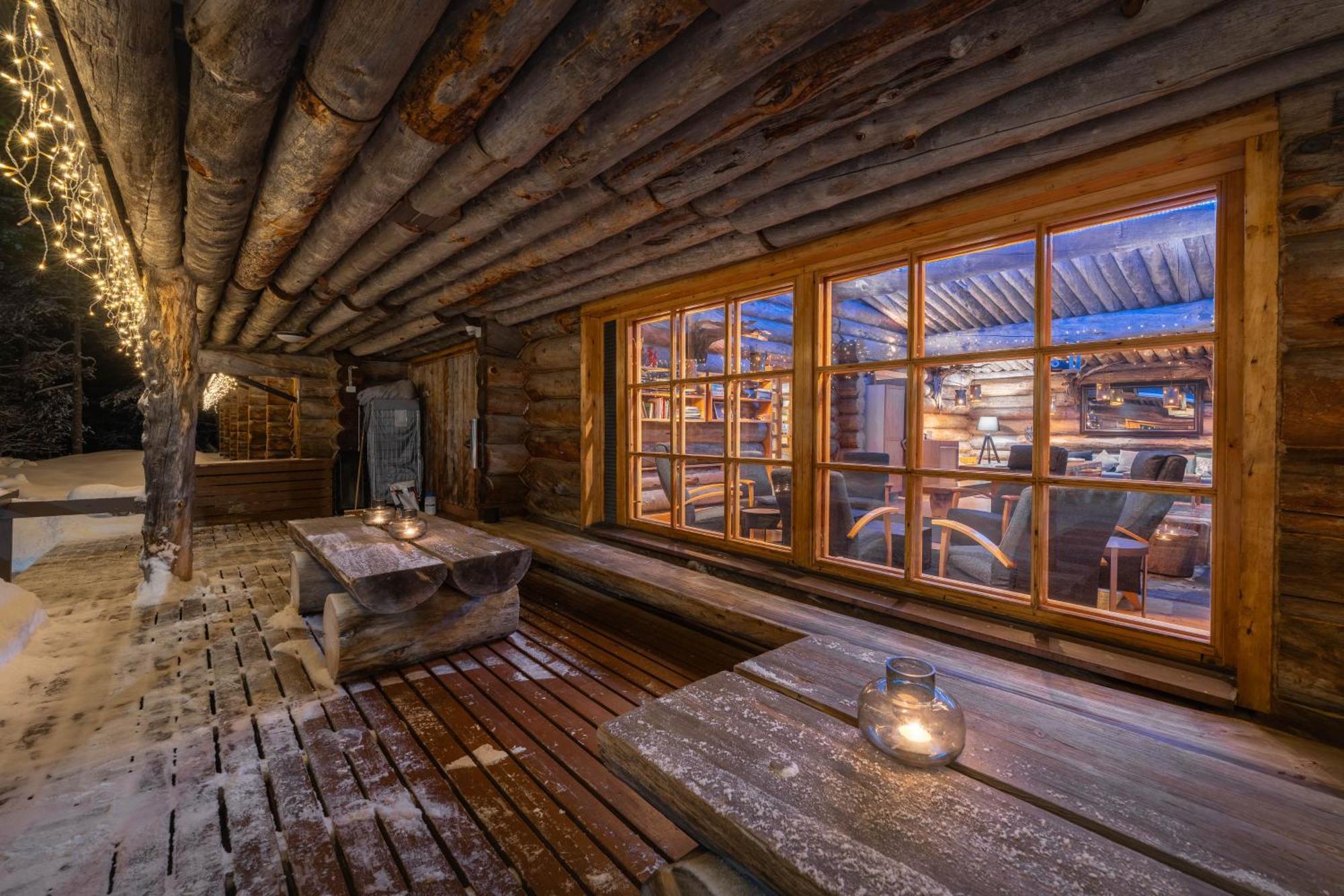 Kuukkeli Log Houses Aurora Resort Saariselka Dış mekan fotoğraf