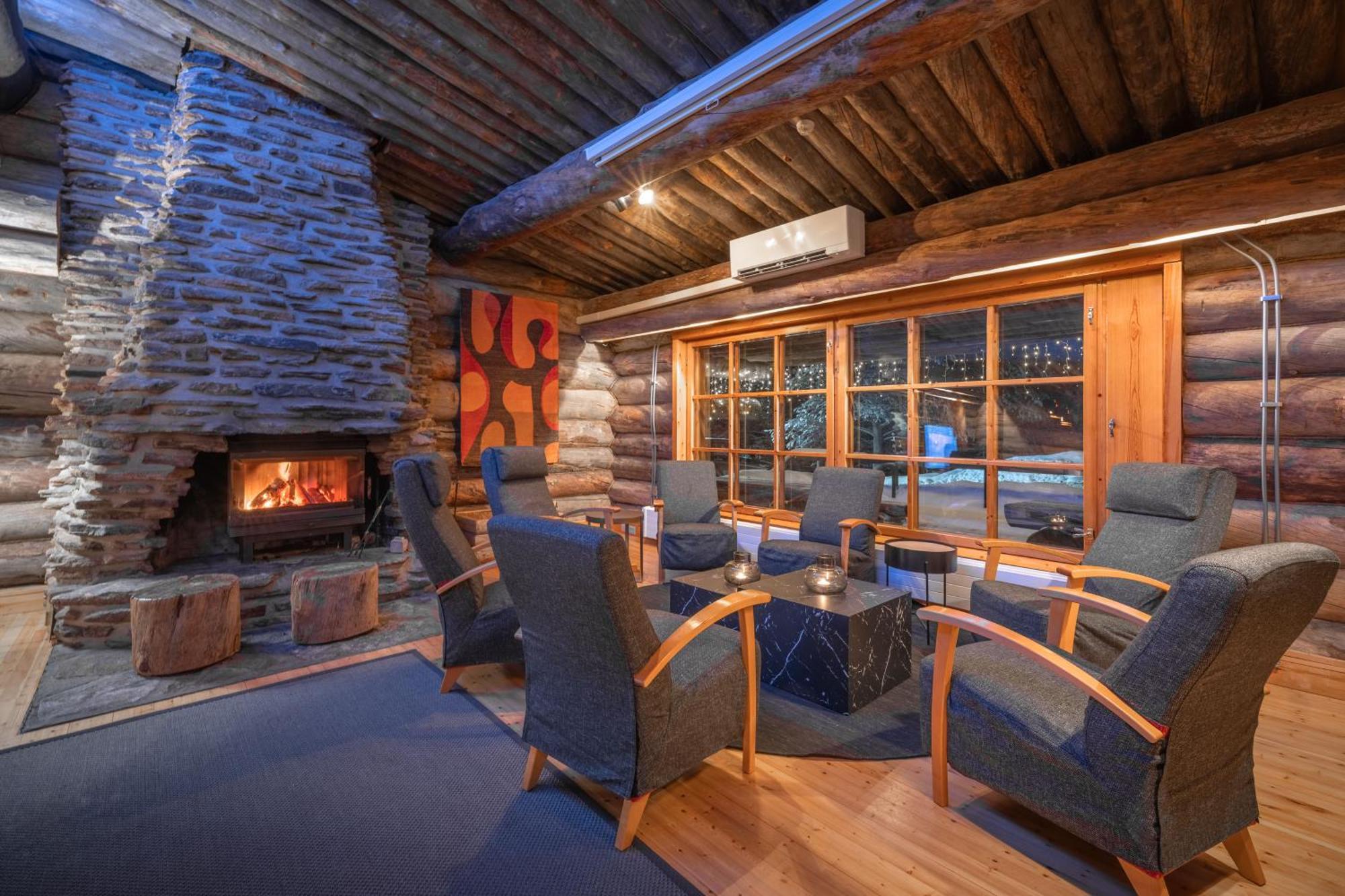 Kuukkeli Log Houses Aurora Resort Saariselka Dış mekan fotoğraf