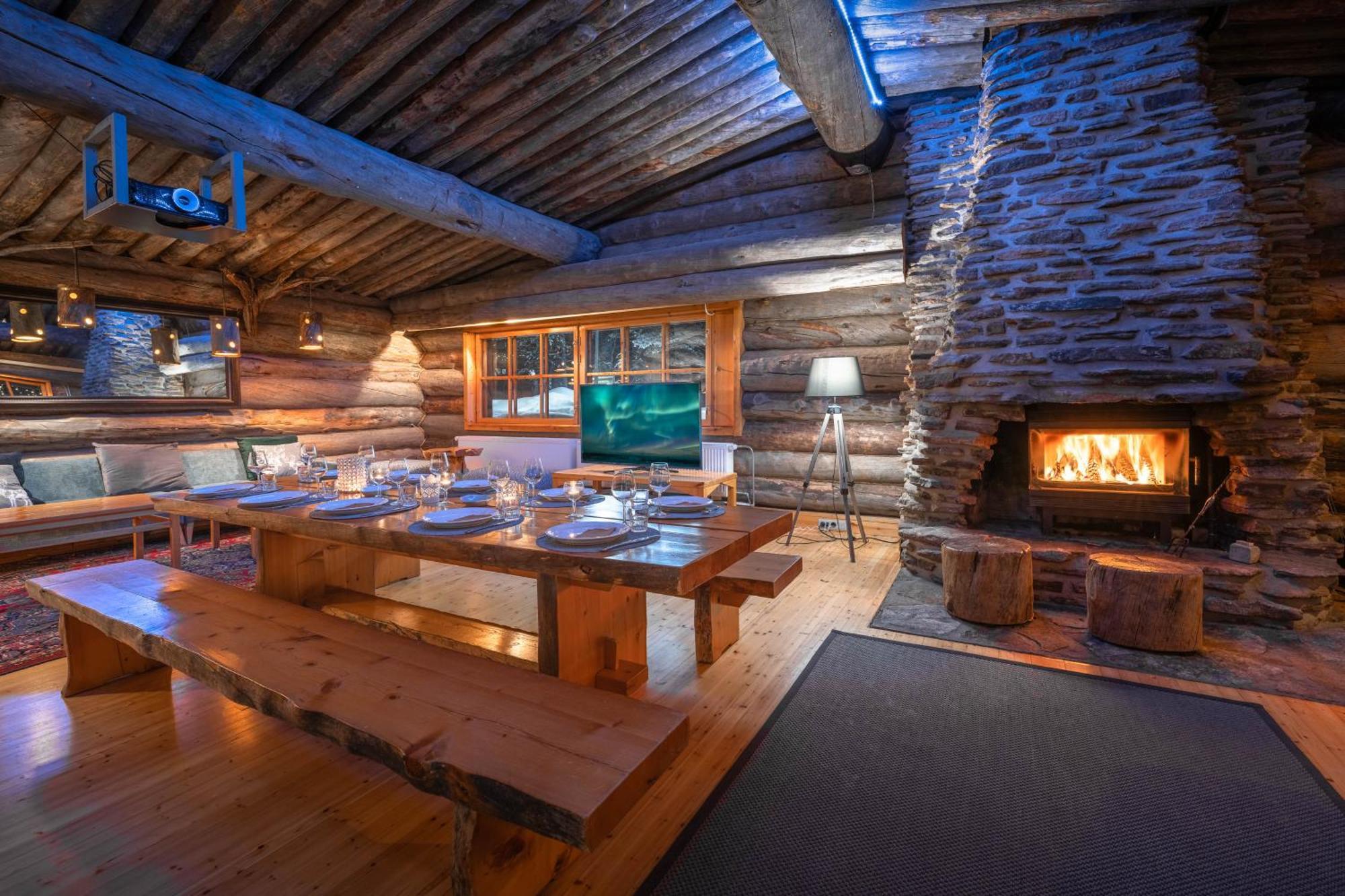 Kuukkeli Log Houses Aurora Resort Saariselka Dış mekan fotoğraf